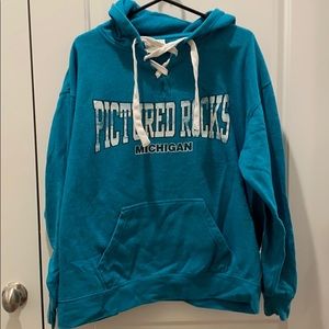 Teal sweatshirt